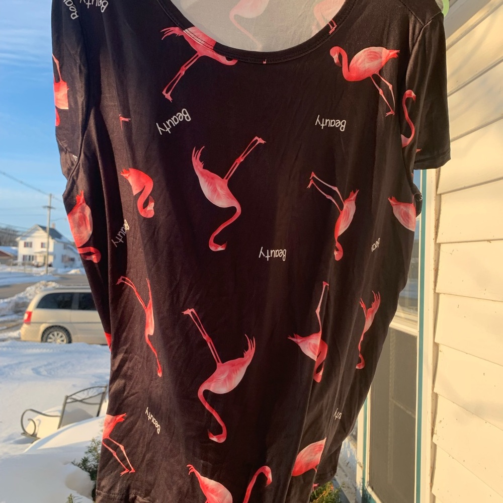 2 prs pink flamingo pj’s.